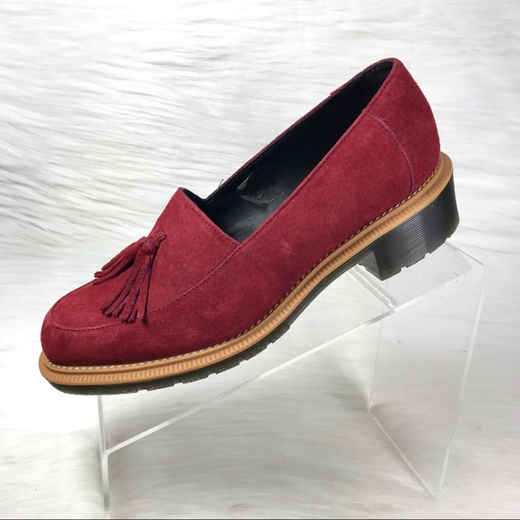 red suede doc martens